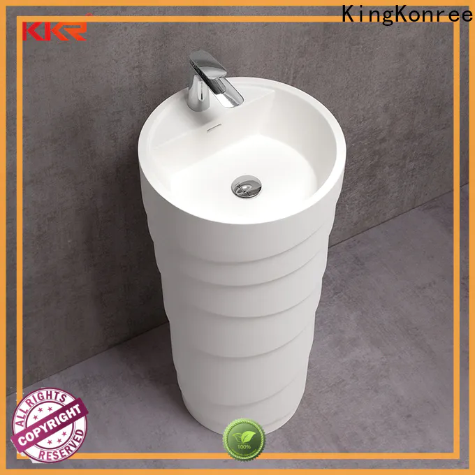 marble freestanding basin factory price for hotel