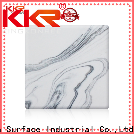 white solid surface sheets customized for room