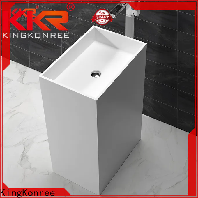 KingKonree floor standing basin manufacturer for motel