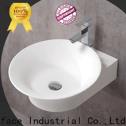 concrete small wall hung basin supplier for toilet