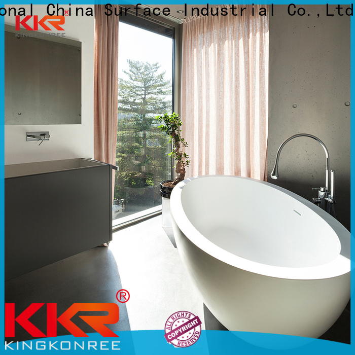 KingKonree practical solid surface bathtub ODM for shower room