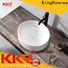 KingKonree white above counter vanity basin at discount for restaurant