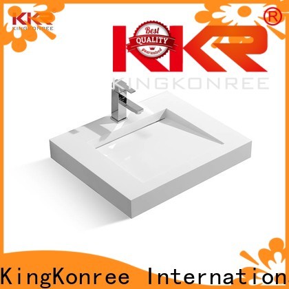 KingKonree concrete wash basin models and price design for bathroom