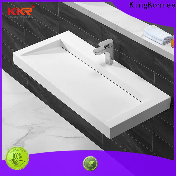 KingKonree marble stainless steel wash basin sink for toilet