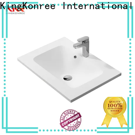 KingKonree slope small wash basin with cabinet manufacturer for bathroom