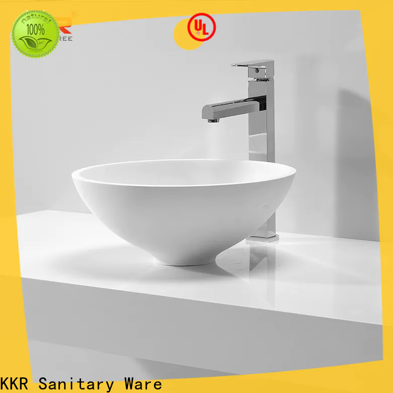KingKonree durable above counter vessel sink supplier for room