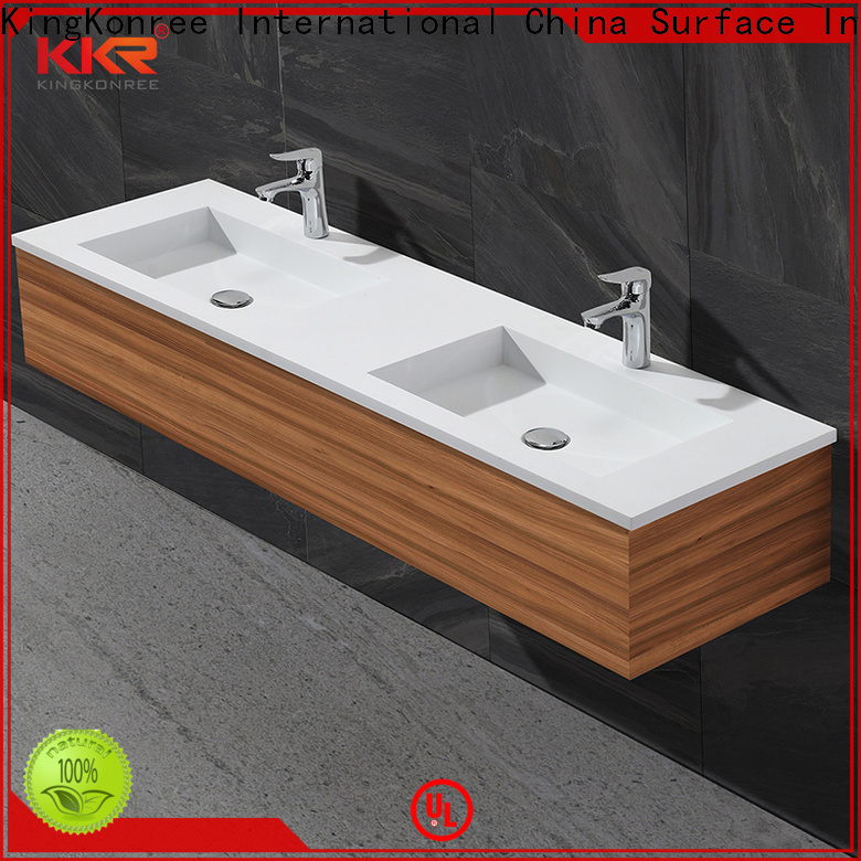 KingKonree dark wash basin with cabinet online manufacturer for bathroom