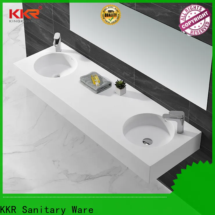 KingKonree wall hung vanity basin sink for hotel