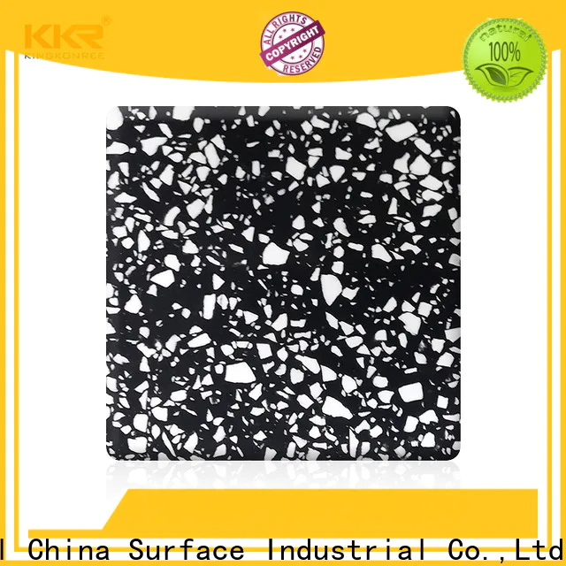 KingKonree white types of solid surface countertops customized for hotel