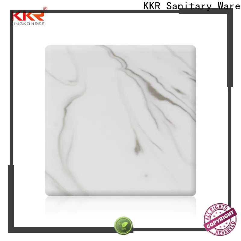 KingKonree solid surface sheets for sale customized for hotel
