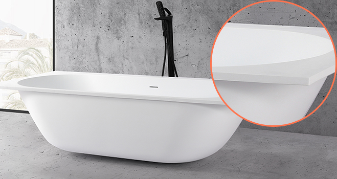 KingKonree black small freestanding soaking tub free design for shower room-2