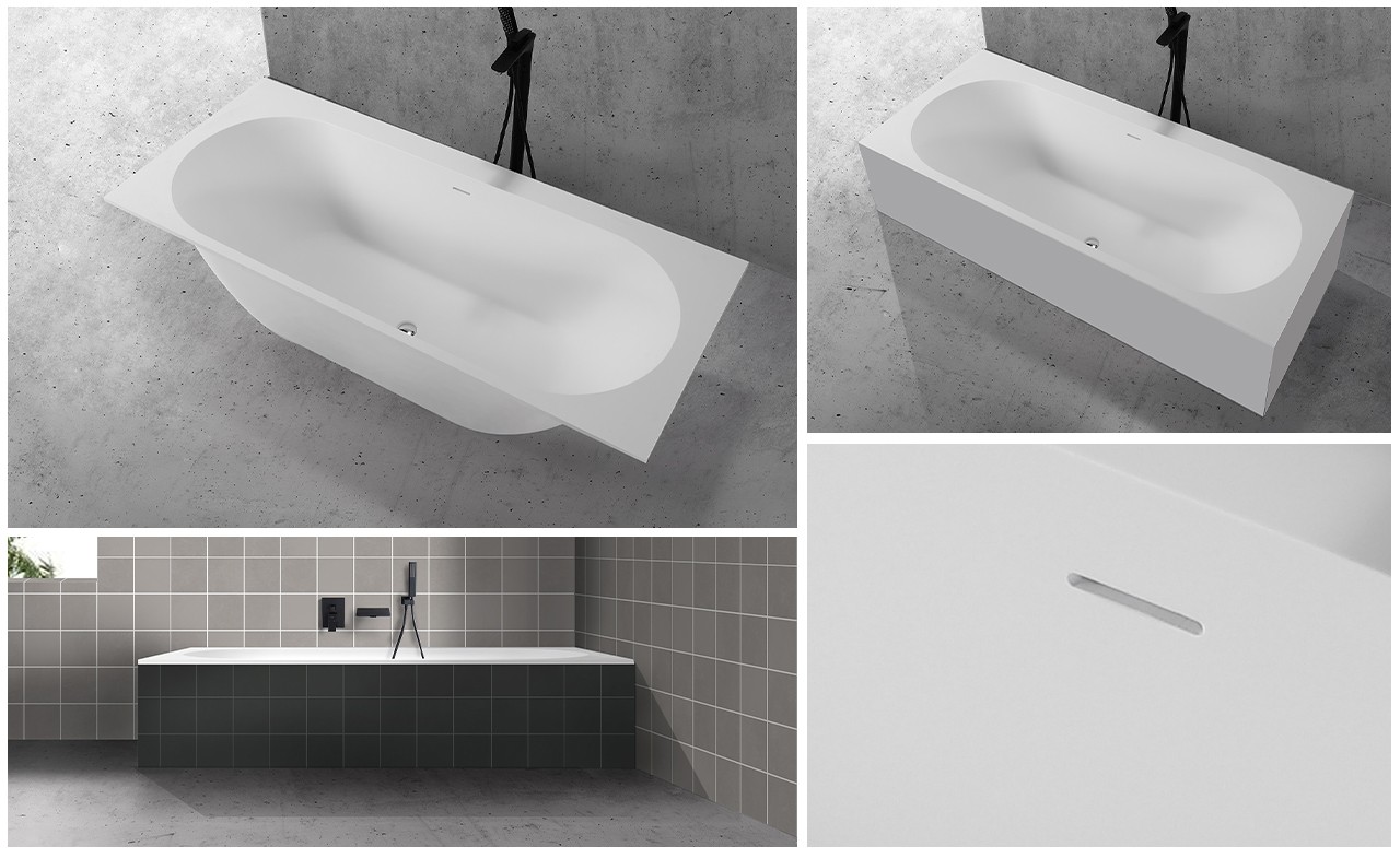 KingKonree black small freestanding soaking tub free design for shower room-14