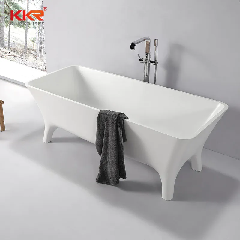 Newly Launch Acrylic Solid Surface Bath Tub With Four Legs KKR-B103