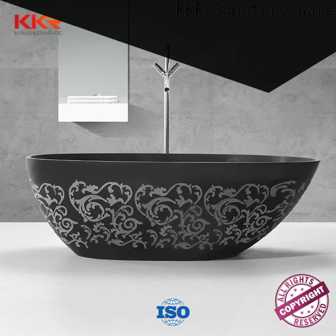 KingKonree overflow solid surface freestanding tubs ODM for bathroom