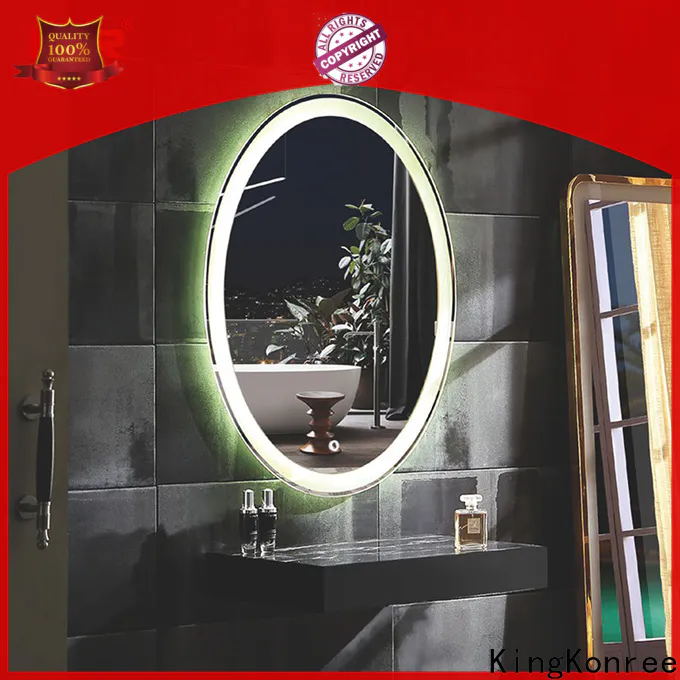 KingKonree wall-mounted unique bathroom mirrors customized design for home