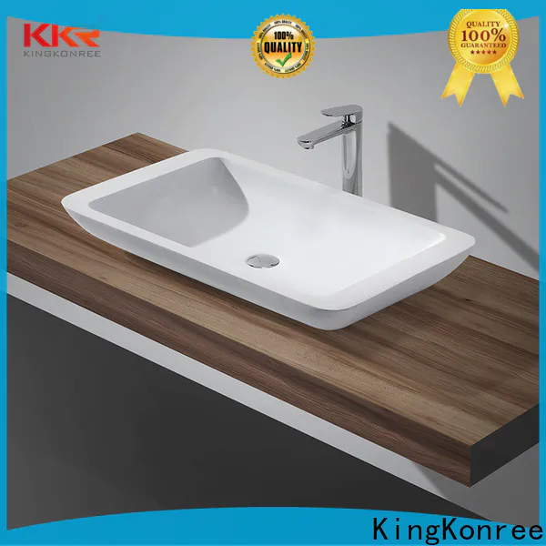 KingKonree kkr1310 above counter vessel sink supplier for hotel