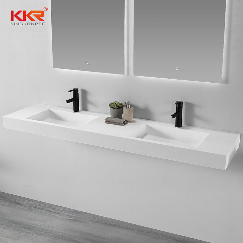 Acrylic Solid Surface Bathroom Vanity Set With Mirror KKR-1605