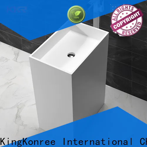 KingKonree resin basin stands for bathrooms manufacturer for motel