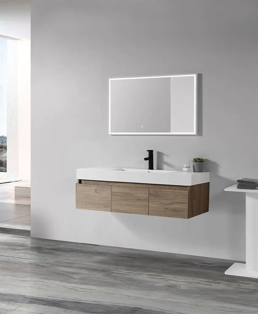 smooth basin base cabinet customized for bathroom