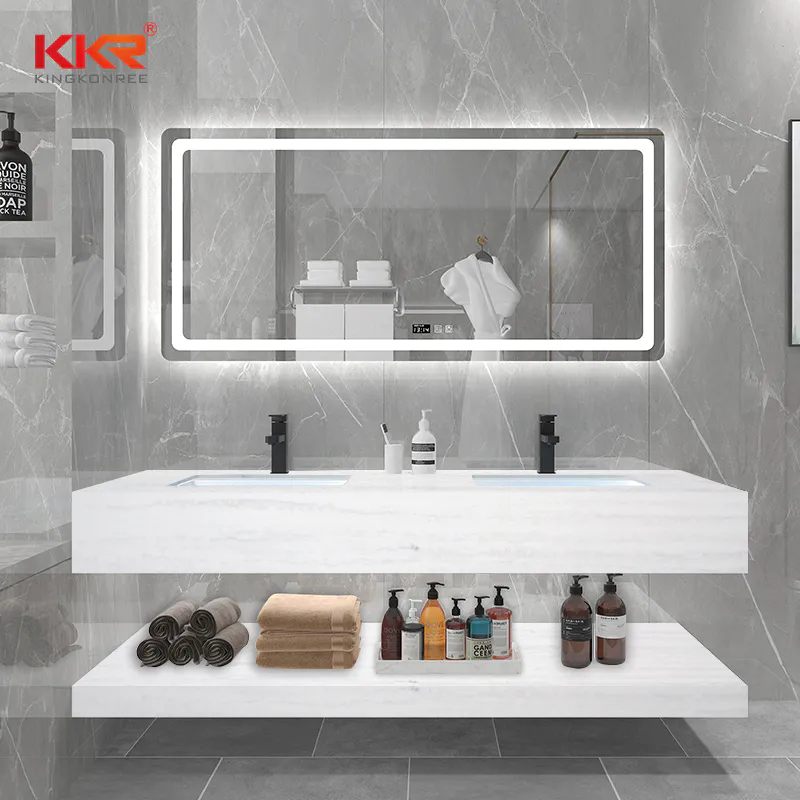 Solid Surface Marble Stone Bathroom Wall Mount Wash Basin KKR-M8810