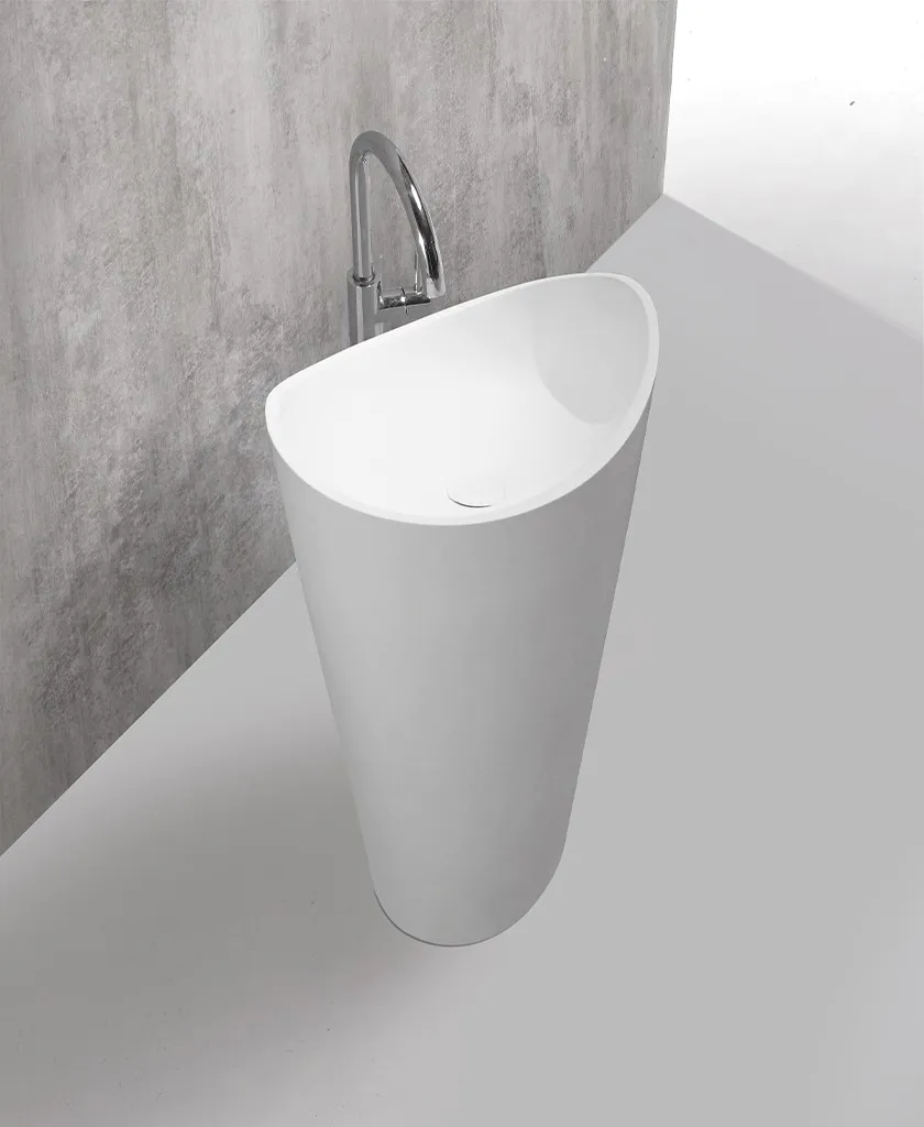 shelf free standing wash basin design for motel