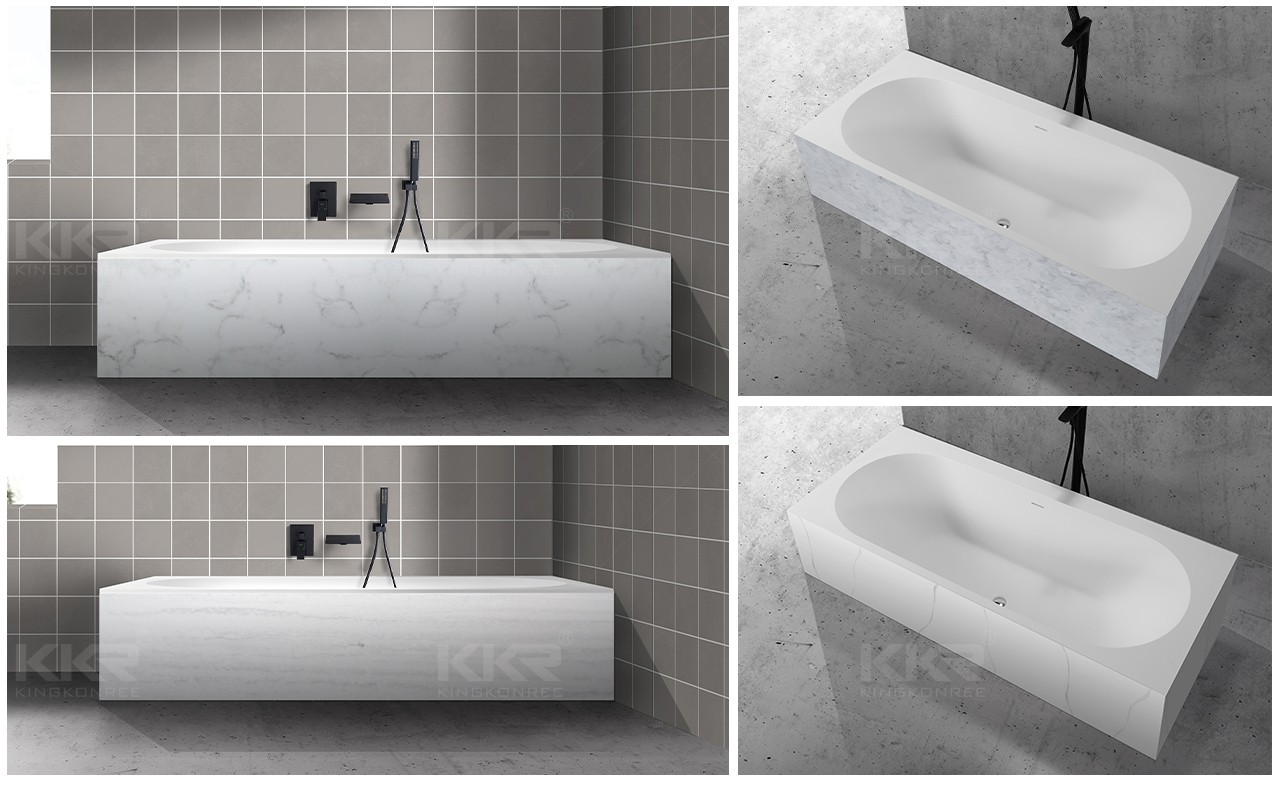KingKonree black artificial stone bathtub manufacturer for hotel-14