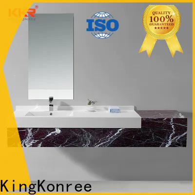 KingKonree grey round basin with cabinet design for bathroom