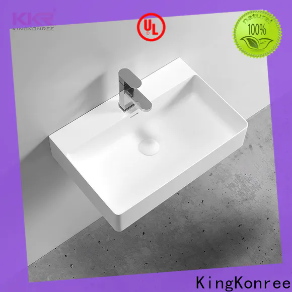 KingKonree wall mounted wash basins sink for bathroom