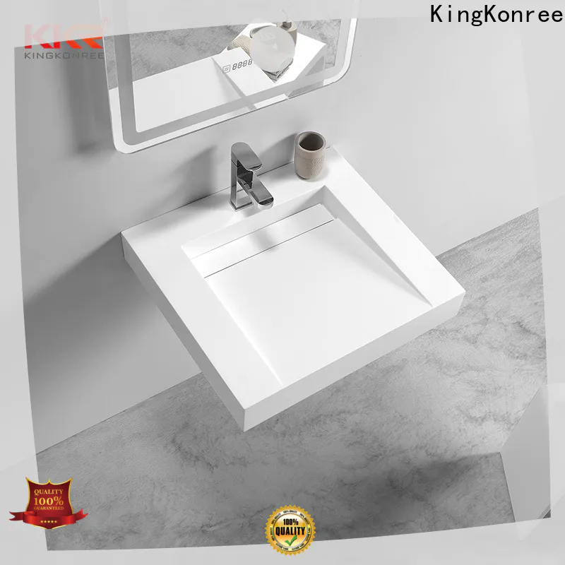 KingKonree wall hung cloakroom basin customized for hotel