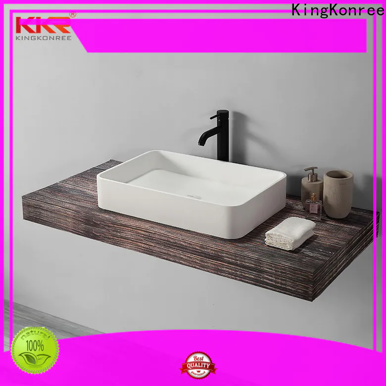 KingKonree pure counter top basins manufacturer for hotel
