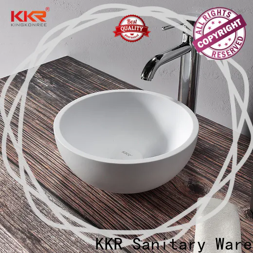 KingKonree top mount bathroom sink cheap sample for restaurant