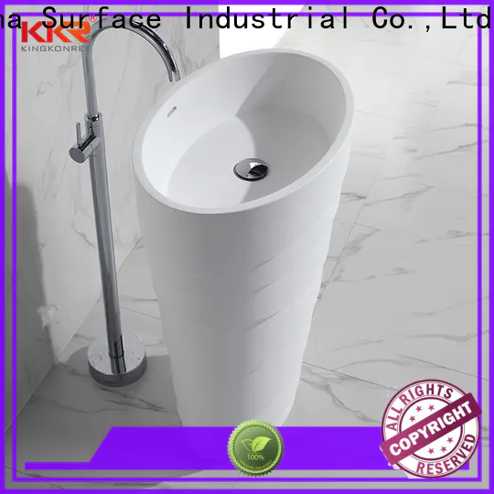 KingKonree pedestal wash basin customized for bathroom