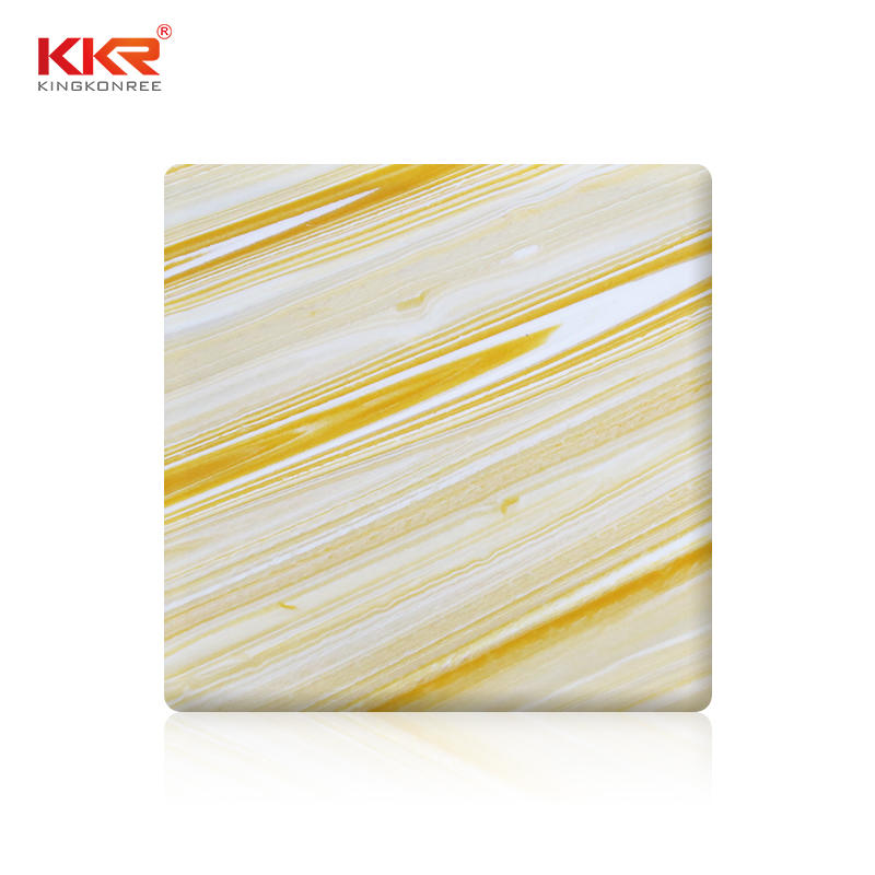 Newly Solid Surface Stone Resin Translucent Sheets KKR-A106