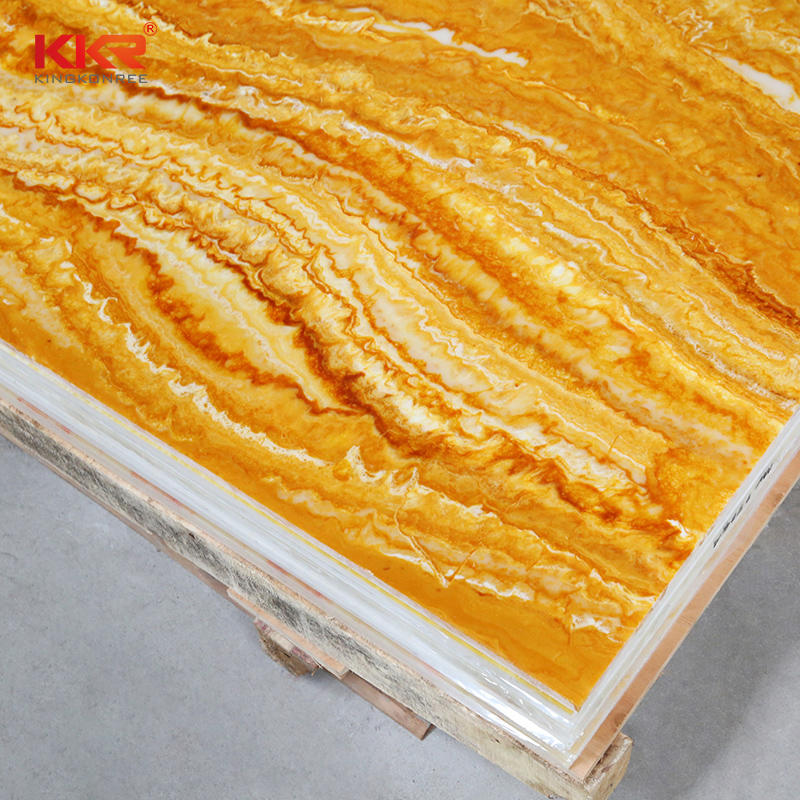 Marble Design Translucent Solid Surface Sheet KKR-A110