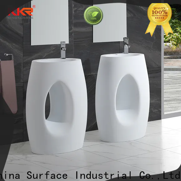 KingKonree height free standing wash basin customized for bathroom