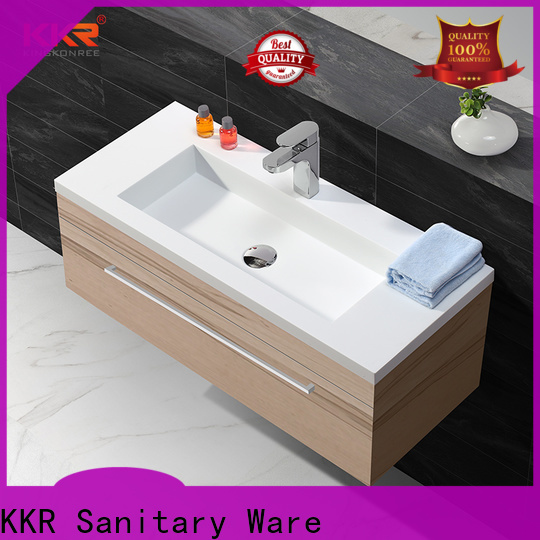 KingKonree resin freshware cabinet basin design for hotel
