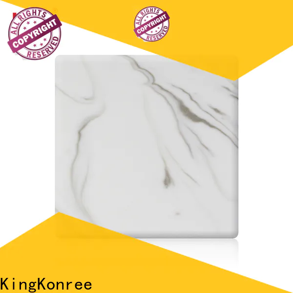KingKonree marble acrylic solid surface sheet manufacturer for indoors