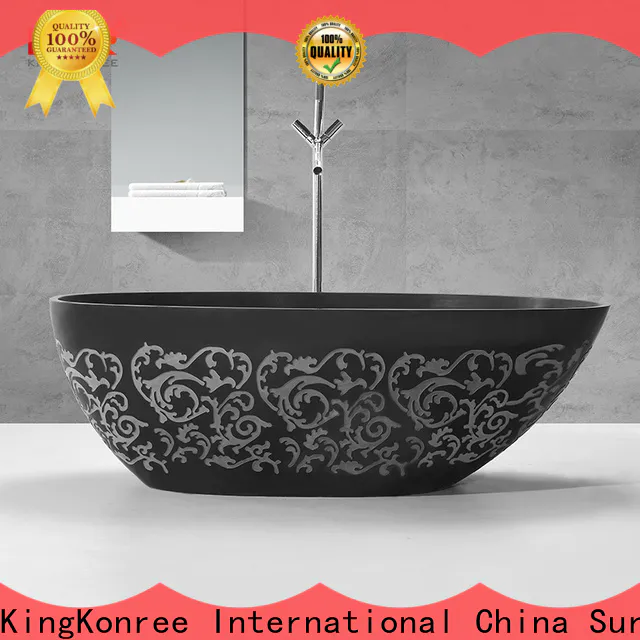 KingKonree hot-sale solid surface freestanding tub free design for shower room