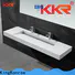 KingKonree brown wall hung cloakroom basin customized for hotel