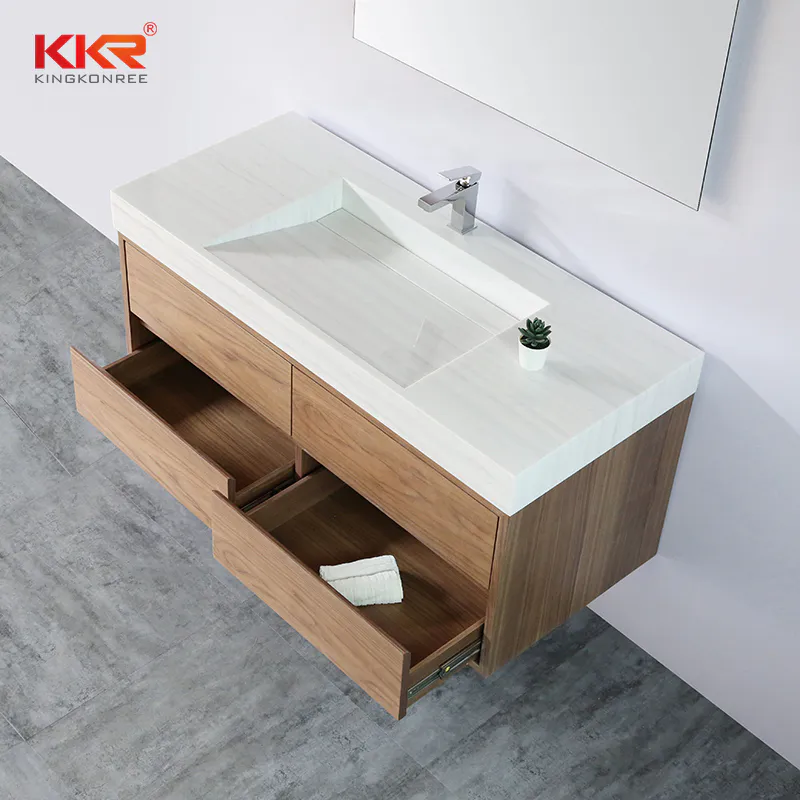 European Market Popular Solid Surfae Bathroom Vanity Wash Basin Cabinet Basin 03