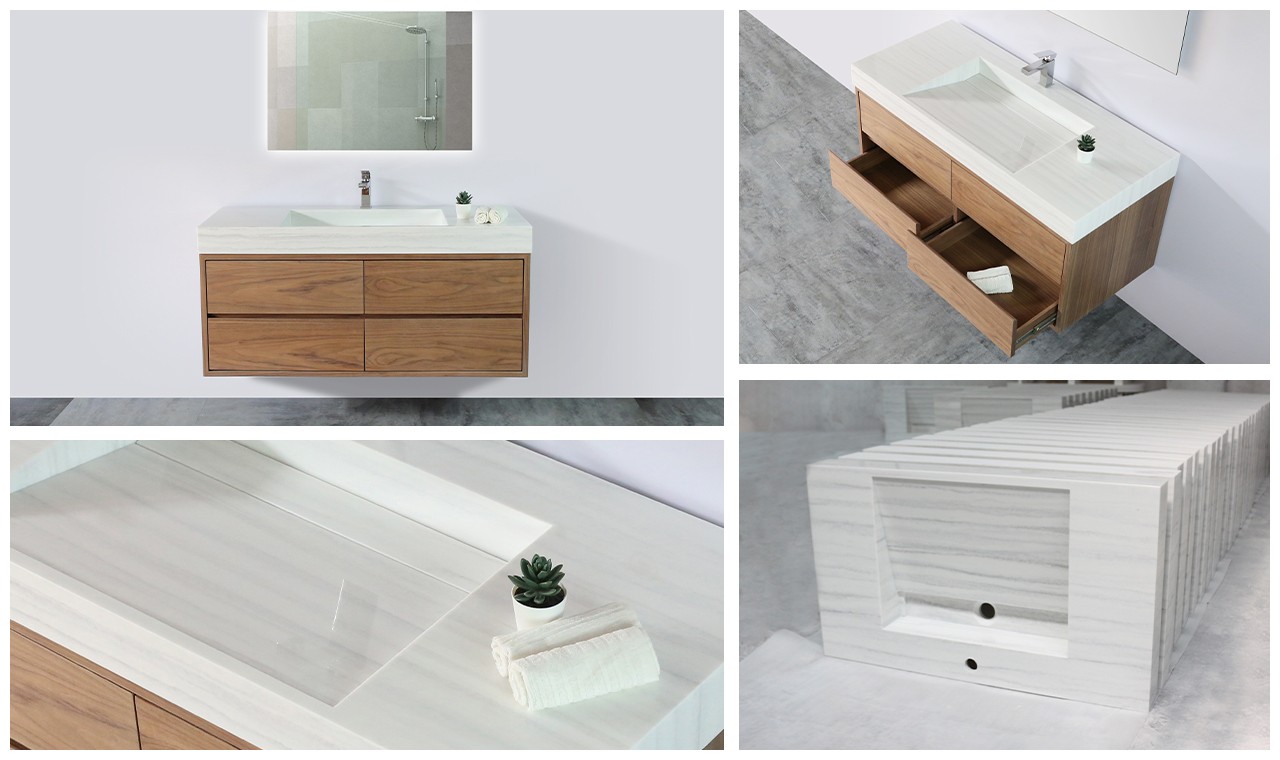 KingKonree sink and cabinet combo latest design for home-7