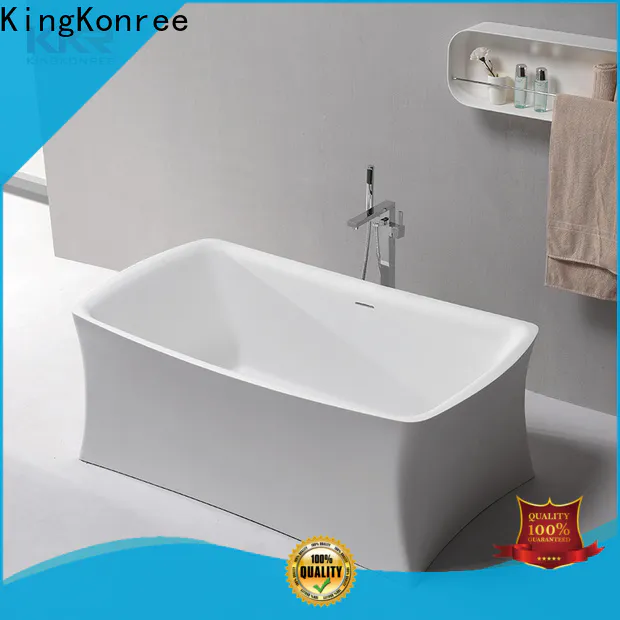 KingKonree overflow free standing soaking tubs ODM for hotel