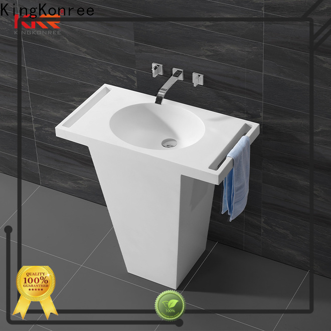 KingKonree freestanding pedestal sink customized for home