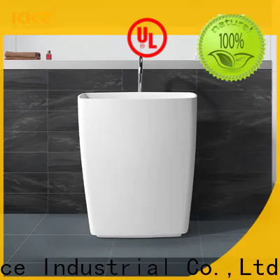 KingKonree solid freestanding pedestal sink manufacturer for home