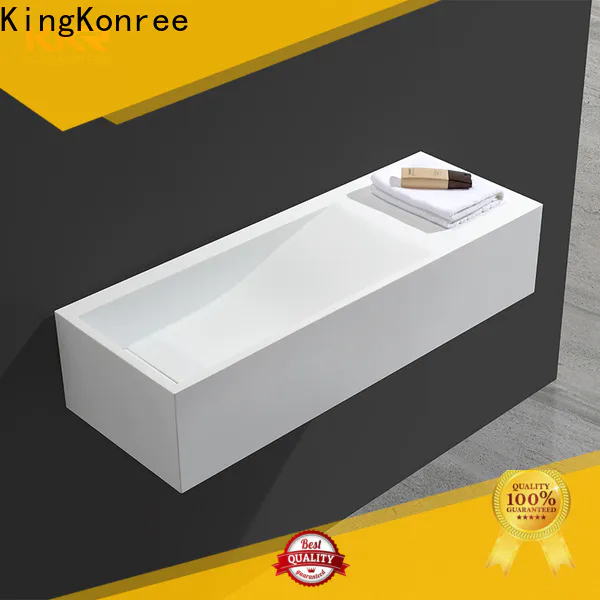 KingKonree furniture wall hung wash basin customized for hotel