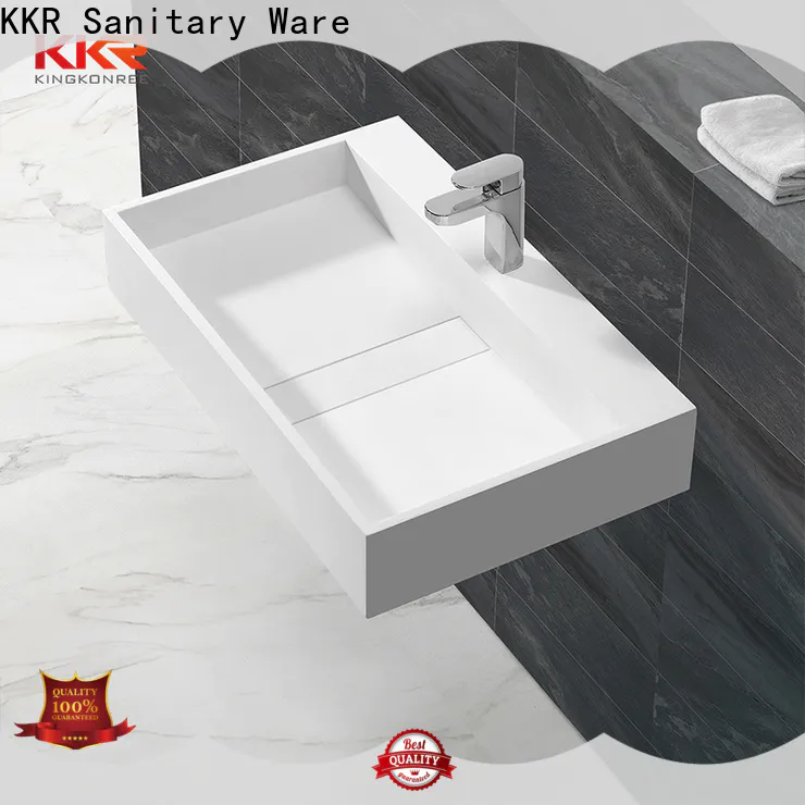 KingKonree modern wall basin sink for bathroom