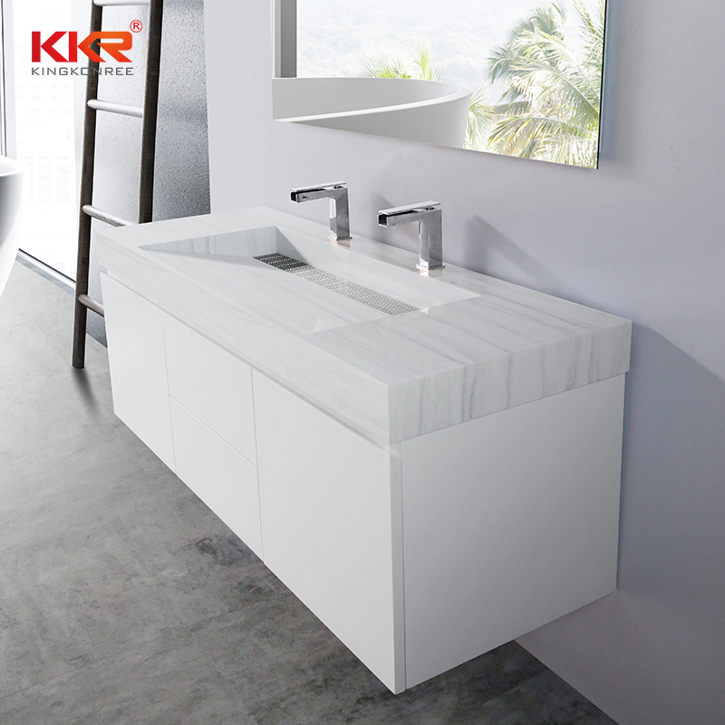 hot-sale double sink cabinet manufacturer for home