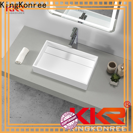 KingKonree top mount bathroom sink customized for restaurant
