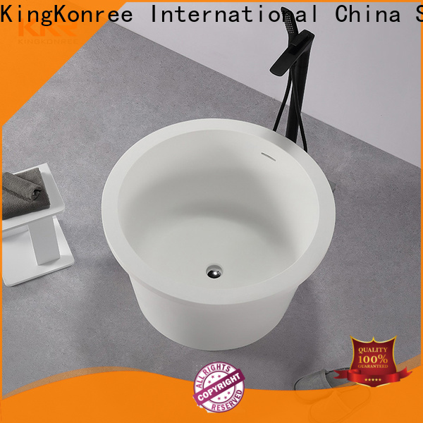 KingKonree standard solid surface bathtub ODM for family decoration
