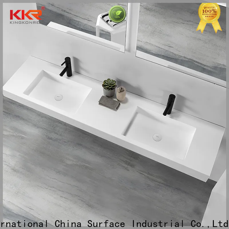 KingKonree wall hung bathroom basins sink for bathroom